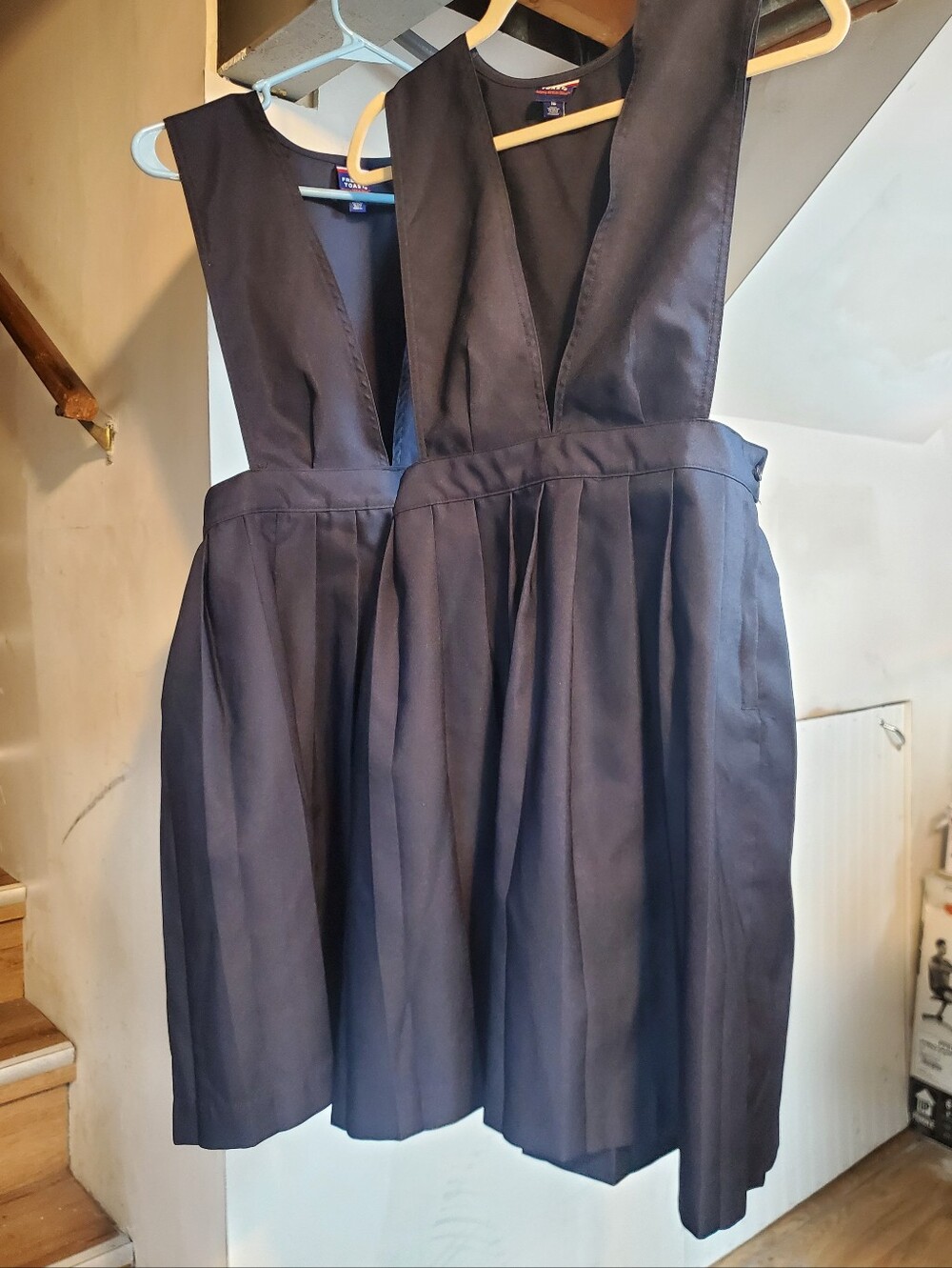 French Toast School Dresses (2) Classic Navy Pinafore Schoolgirl Dress Sz 16